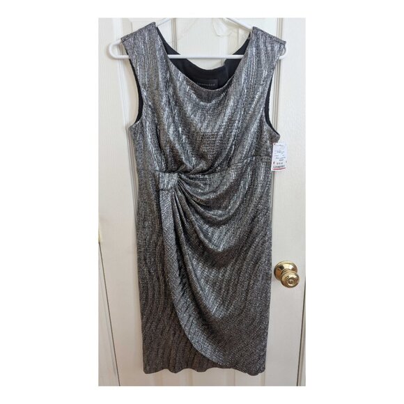 Sparkly Silver Party Dress NWT Sz 12P Holiday Glitz - Picture 10 of 10